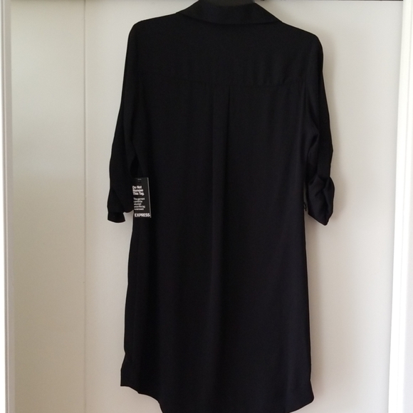 Dress Shirt Button Front Dress - Picture 4 of 4